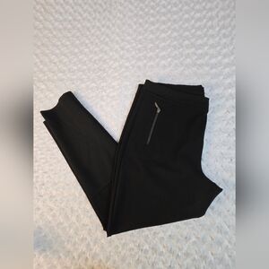 Marc Bouwer Black Cropped Pull On Pants with Zipper Accent XL (6150)